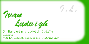 ivan ludvigh business card